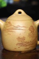 《秦權》宜興紫砂壺助理工藝美術師手工黃龍山本山段泥秦權茶壺茶具