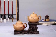 《容天（刻花鳥）》宜興紫砂壺段泥助理工藝美術師全手工茶壺容天茶具