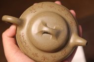 《線圓》宜興紫砂壺助理工藝美術(shù)師手工茶壺線圓老師頂級蟹殼青壺