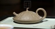 《小蓮蓬》宜興青灰泥工藝美術師全手工收藏把玩創新壺茶具