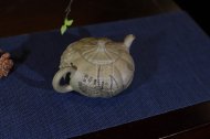 《南瓜》宜興紫砂壺名家助理工藝美術師純手工青灰段中壺茶具功夫泡茶壺家用南瓜套裝