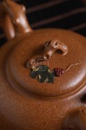 《閑情逸致》宜興紫砂壺全手工工藝美術師茶具純泡茶壺七彩桂花砂