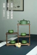 《龍把葵菱》宜興紫砂壺壺老師珍稀民國綠助理工藝美術師手工茶壺