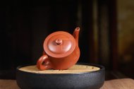 《曲壺》宜興紫砂壺工藝美術師手工大紅袍曲壺茶壺茶具