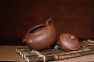 《圓墩》宜興紫砂壺助理工藝美術師茶具紫泥創新