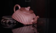 《獅韻》宜興紫砂壺名師工藝美術師手工底槽青金絲西施泡茶壺