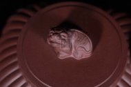 《獅韻》宜興紫砂壺名師工藝美術師手工底槽青金絲西施泡茶壺