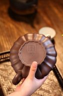 《合菱》宜興紫砂壺高級工藝美術師手工多年80目紫泥合菱泡茶壺茶具