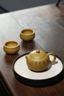 《西施套組》宜興紫砂壺工藝美術師純手工黃金段西施茶壺紫砂茶具