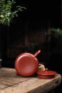 《玉潤》宜興紫砂壺助理工藝美術師純手工大紅袍泡茶壺茶具