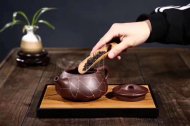 《金絲石瓢》宜興紫砂茶壺工藝美術師保真純手工紫泥石瓢