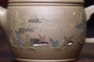《泥繪漢瓦》宜興紫砂壺工藝美術師手工青段泡茶壺茶具漢瓦