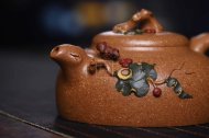 《閑情逸致》宜興紫砂壺全手工工藝美術師茶具純泡茶壺七彩桂花砂