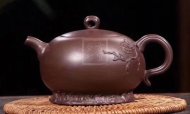 《葉下塘秋》宜興工藝美術師手工紫砂壺茶壺老師制紫泥