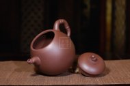 《佛肚竹》宜興紫砂壺工藝美術師手工紫泥茶壺具