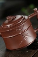 《富貴竹節(jié)套組》宜興紫砂壺套組紫砂泡茶壺紫泥手工工藝美術師紫砂茶具