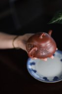 《樂在瓢飲》宜興紫砂壺高級工藝美術師手工底槽青泡茶壺具石瓢