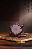 《山水詩韻-福臨八方》宜興紫砂壺工藝美術師手工底槽青