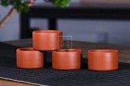 《掇球套組》宜興紫砂壺助理工藝美術師手工茶壺茶具朱泥掇球