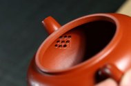 《平蓋仿古》宜興老師工藝美術師手工紫砂壺茶具大紅袍平蓋仿古