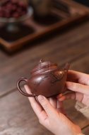 《鏡圓》宜興紫砂壺實力派名家手工文革紫泥