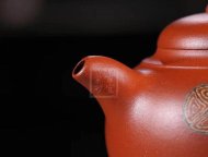 《獅韻》紫砂壺全手工茶壺老師小紅泥，絞泥（段泥、紫泥、綠泥等）壺