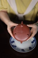 《樂在瓢飲》宜興紫砂壺高級工藝美術師手工底槽青泡茶壺具石瓢