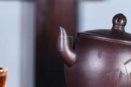 《梵蓮宮燈》宜興紫砂壺實力派名家手工80目紫泥泡功夫茶壺禮品商務送禮宮燈