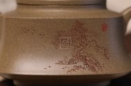 《柱礎》頂級蟹殼青純手工助理工藝美術師宜興紫砂壺茶具茶壺