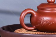《仿古》宜興紫砂壺朱泥大紅袍仿古高級工藝美術師手工茶壺茶具