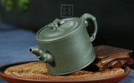 《竹段》宜興紫砂壺工藝美術師手工茶壺茶具天青泥竹段