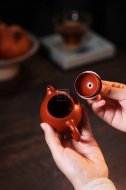 《龍蛋》宜興紫砂壺實力派名家手工朱泥龍旦茶壺具