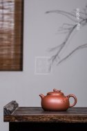 《佛首》宜興工藝美術師手工紫砂壺家用茶壺具套裝清水泥花器