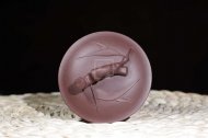 《竹節(jié)壺》宜興紫砂壺助理工藝美術(shù)師手工竹節(jié)壺紫泥