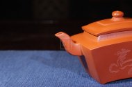 《四方志遠(yuǎn)》宜興紫砂壺高級工藝美術(shù)師手工中品茶壺精品黃龍山本朱泥