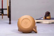 《容天（刻花鳥）》宜興紫砂壺段泥助理工藝美術師全手工茶壺容天茶具