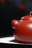 《道洪葫蘆》宜興紫砂壺工藝美術師手工刻繪大紅袍創新壺泡茶壺具