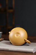 《線圓》宜興紫砂壺高級工藝美術師手工刻繪茶壺茶具黃金段泥線圓