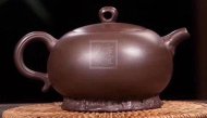 《葉下塘秋》宜興工藝美術師手工紫砂壺茶壺老師制紫泥