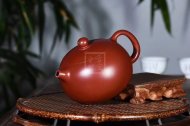 《西施》宜興紫砂壺工藝美術師純手工雞血大紅袍西施茶壺茶杯茶具