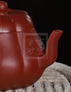 《小菱花》宜興紫砂壺茶具泡茶壺工藝美術師手工朱泥菱花