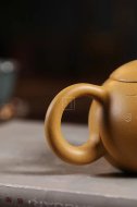《西施》宜興高級工藝美術師手工紫砂壺西施泡茶壺茶具黃金段泥