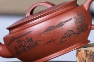 《大蘊漢瓦》宜興紫砂壺工藝美術師純手工底槽青泡茶壺漢瓦茶具
