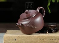 《品竹壺》宜興紫砂壺紫泥助理工藝美術師全手工茶壺茶具