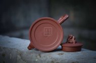 《金龍出海》宜興紫砂壺作品全手工底槽青