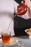 《大度》宜興紫砂壺工藝美術師原礦掇球紫砂茶具大紅袍壺