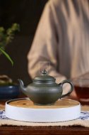 《心經笑櫻》宜興紫砂壺工藝美術師手工頂級民國綠泡茶壺禮品笑櫻