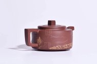 《萬里長城》宜興黃龍山清水泥紫砂壺茶具