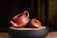《曲壺》宜興紫砂壺工藝美術師手工大紅袍曲壺茶壺茶具