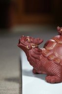 《金龜出海》宜興紫砂壺高級工藝美術師純手工底槽青創新壺茶壺紫砂茶具